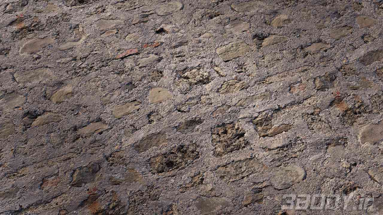 متریال دیوار سنگی stone wall عکس 1